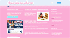 Desktop Screenshot of anunciar-un-embarazo.com