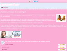 Tablet Screenshot of anunciar-un-embarazo.com